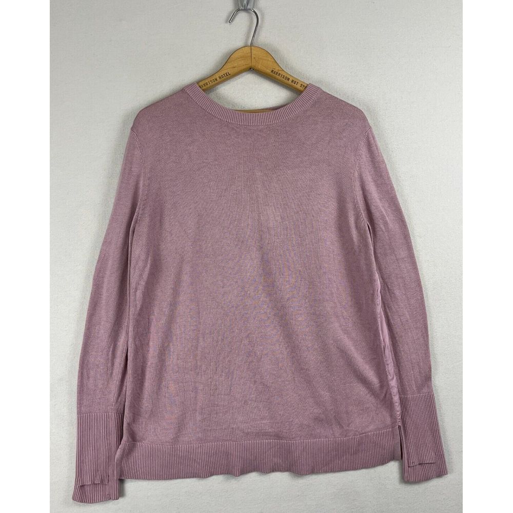 LULULEMON Pullover Still at Ease Cashmere‎ Blend Antoinette Pink Sweater Sz 8 10